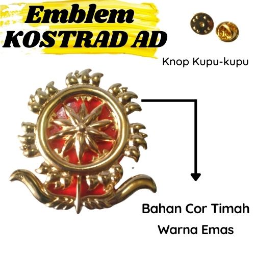 Jual Emblem Baret Kostrad Tni Ad Bahan Timah Shopee Indonesia