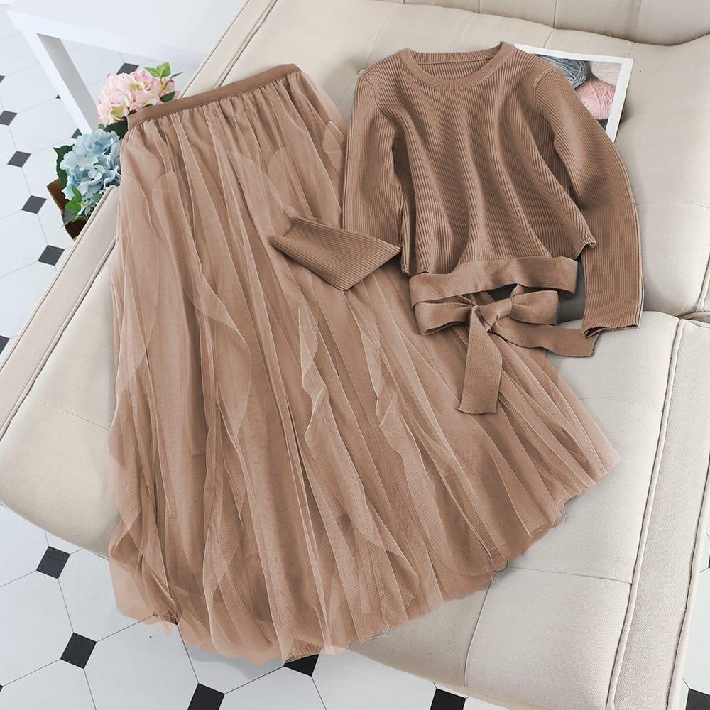 Jual 17wear Stelan Rok Stelan Wanita Terbaru 2in1 Tutu Peony Fit S - XL ...