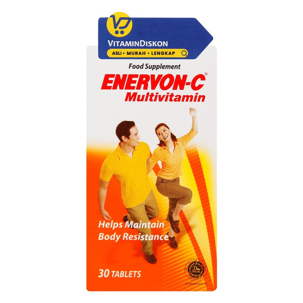 Jual Enervon C 500 Mg 30 Tablet | Suplemen Multivitamin Dan Kekebalan ...
