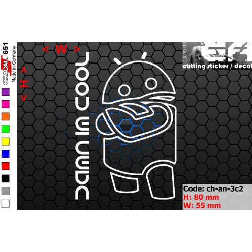 Jual ea cutting sticker / decal Code: ch-an-3c2 ( android ) | Shopee ...