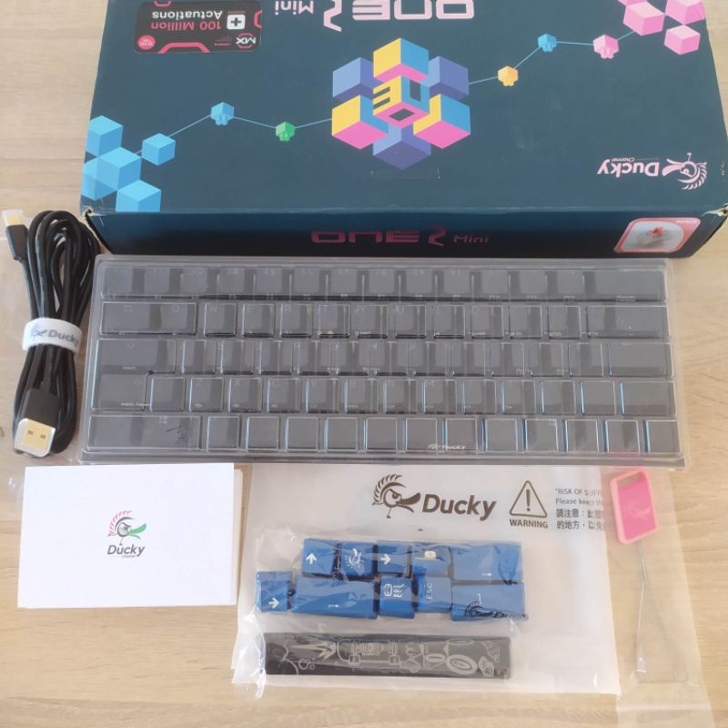 Jual mechanical keyboard ducky one 2 mini rgb silent red switch second