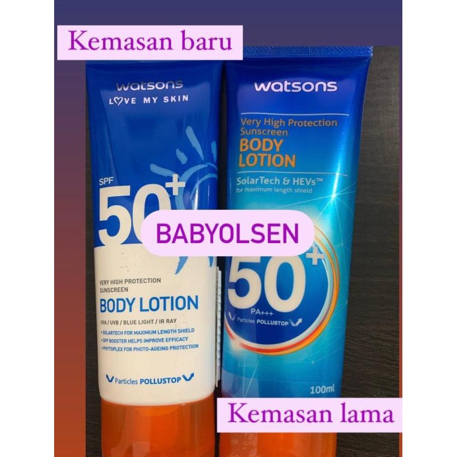 Jual Watsons Sunscreen Body Lotion Spf 50/Sun Screen Watsons/Sunblock