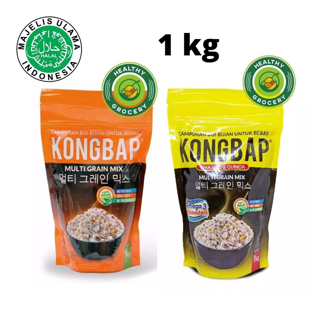 Jual KONGBAP Multi Grain Mix 1 kg Chiaseed & Quinoa / MIX RICE | Shopee ...