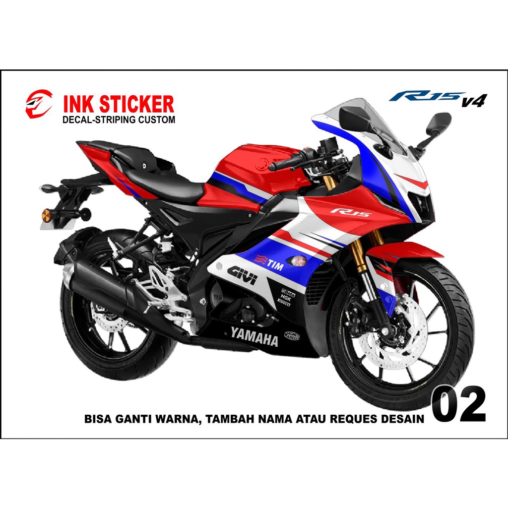Jual Sticker Decal R15 v4 02 fullbody | Shopee Indonesia