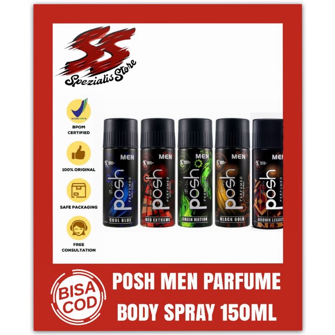 Jual Posh Men Body Spray Cologne Ml Posh Perfumed Body Spray Parfum Pria Tahan Lama Farfum