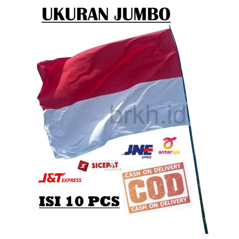 Jual Bendera Merah Putih Isi Pcs Ukuran Jumbo Bendera Indonesia Shopee Indonesia