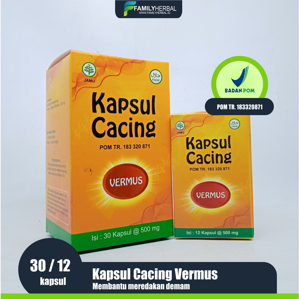 Jual Kapsul Cacing Untuk Tipes Kapsul Vermus Kapsul Cacing Untuk