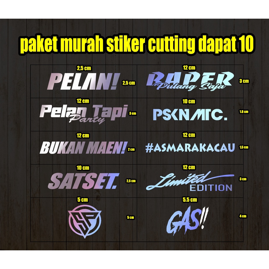 Jual sticker pack racing viral dapat 10 pcs / stiker viral / stiker ...