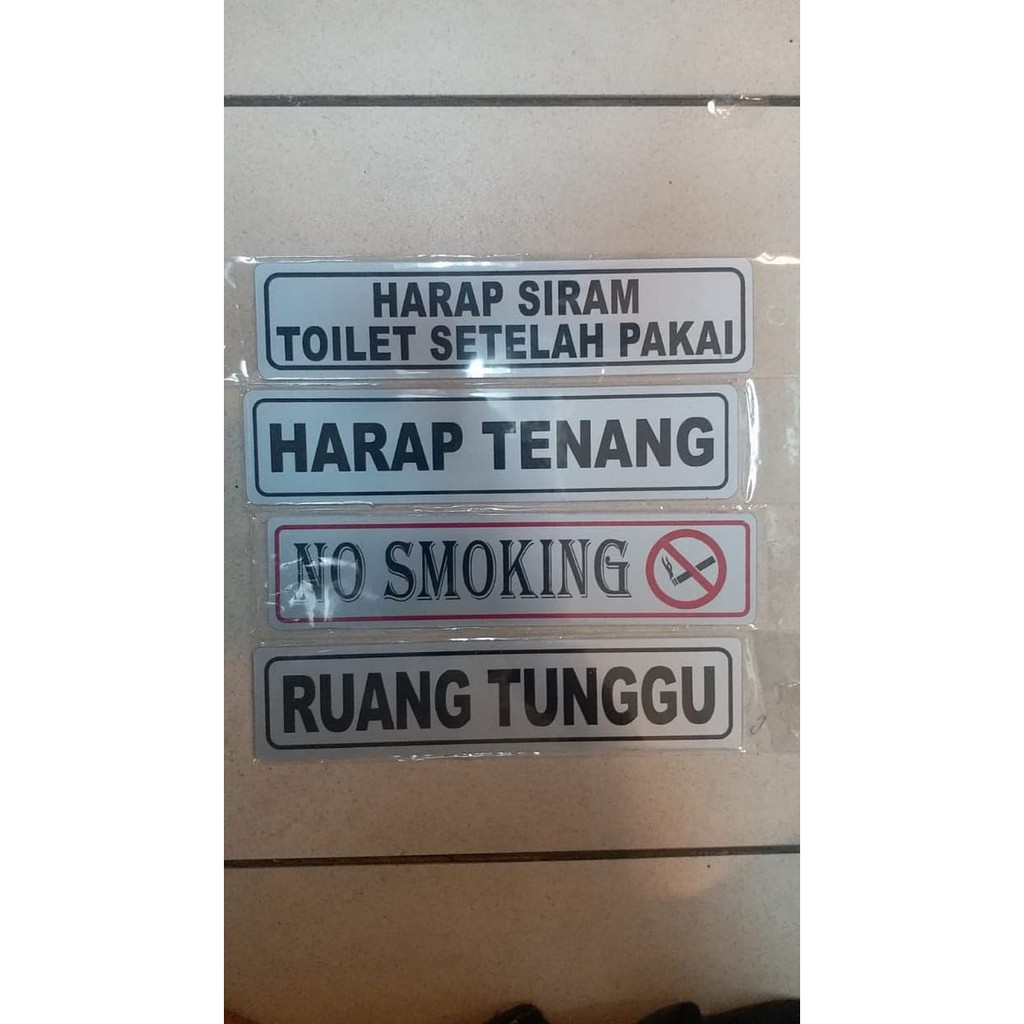 Jual Sign Label Sticker Harap Siram Toilet Setelah Pakai Cm Cm Shopee Indonesia