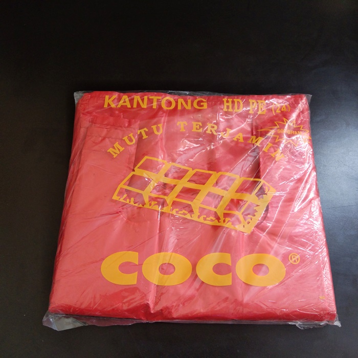 Jual Kantong Plastik/Kantong Kresek/HD/Coco Merah 17,24,28,35,40 ...