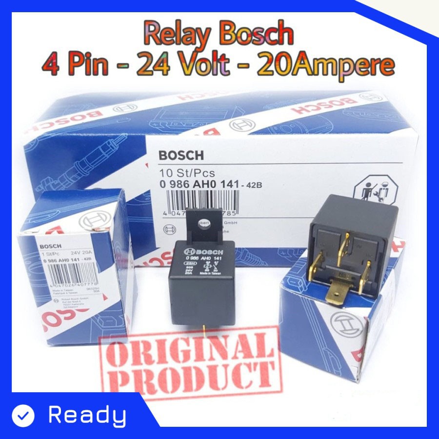 Jual TERMURAH RELAY RELAI BOSCH KAKI 4 24V 20A BOSCH ORIGINAL RILEY ...
