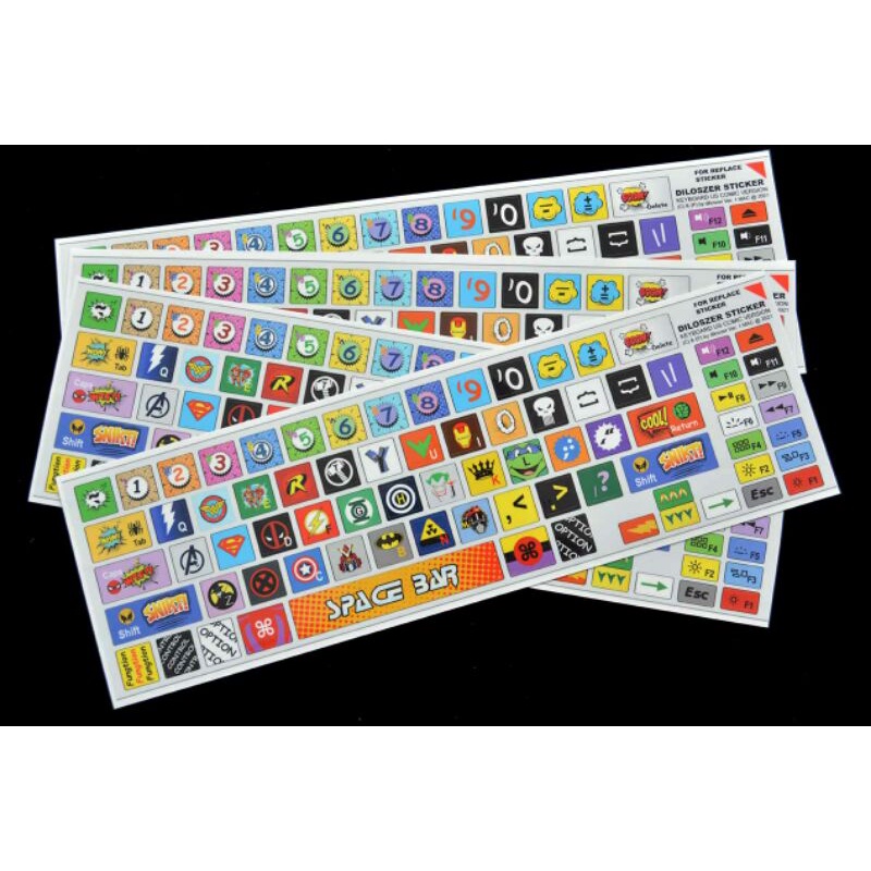Jual stiker keyboard super hero komik untuk mac | Shopee Indonesia
