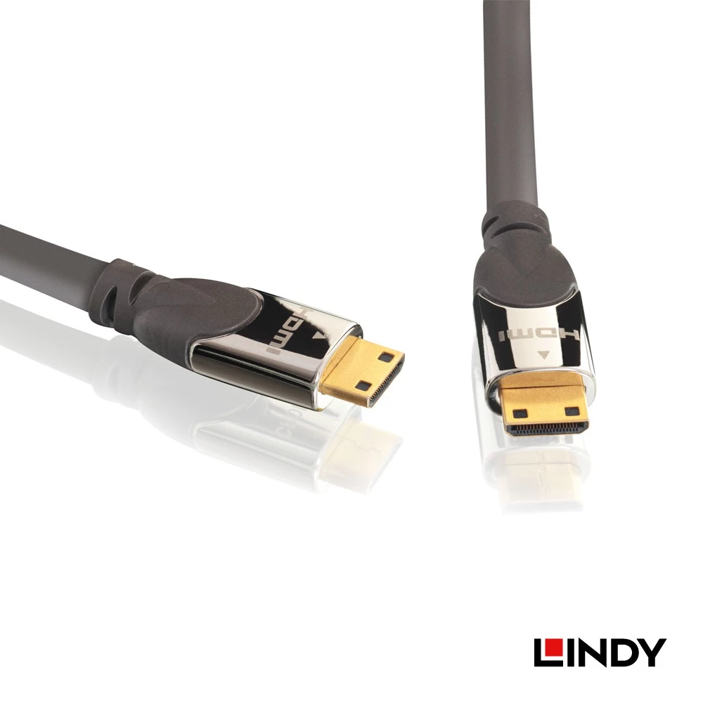 Kabel Mini HDMI 2.0 LINDY 1m 2m Mini HDMI to Mini HDMI with Ethernet 4K Cable 10.2Gbps Triple Shielded 41451 41452