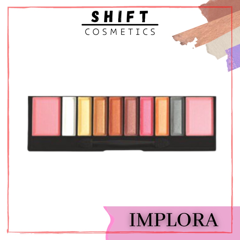 Jual Implora Eyeshadow & Blush On 10 Colors eye shadow madame wardah