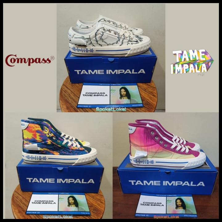 Jual Sepatu Compass X Tame Impala Retrograde Low & Hi/High 36 45