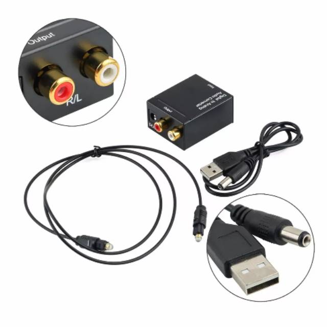 Jual Converter Audio digital/optical/coaxial to Rca/jack analog (FREE ...