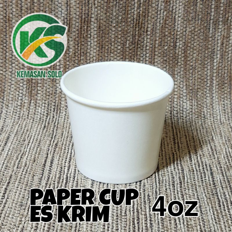 Jual Paper Cup 4oz jasuke ice cream gelas kertas es krim 4 oz | Shopee ...
