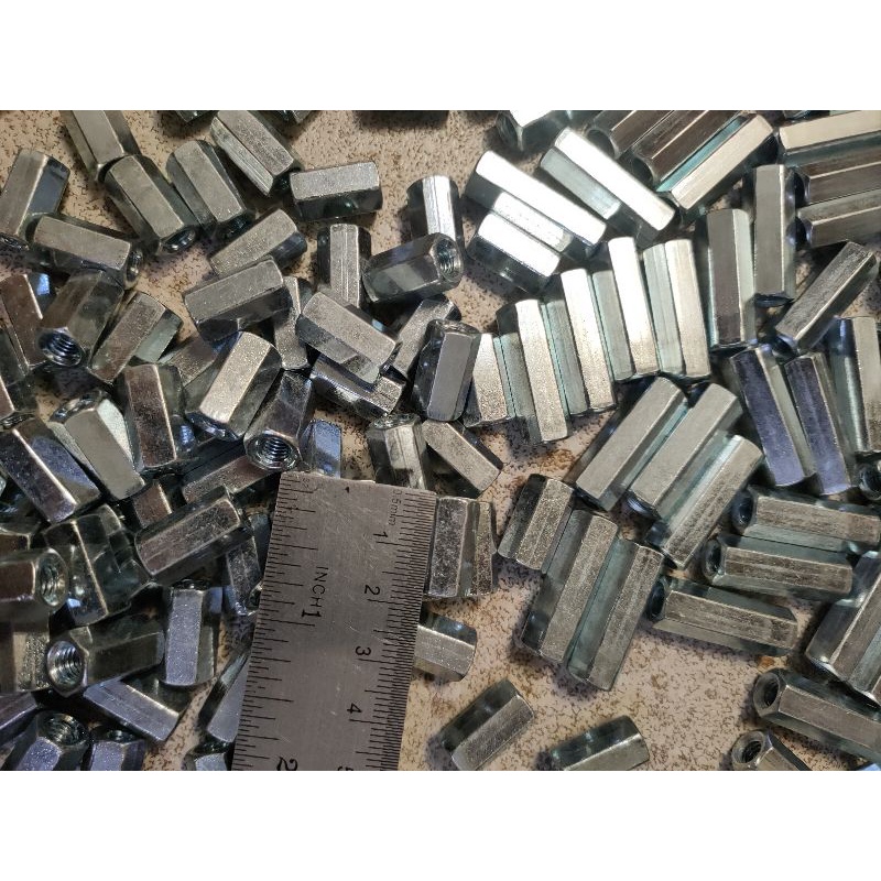 Jual long nut m6 x 18mm/ mur panjang m6 / long nut m6 / mur panjang