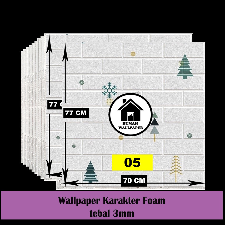 Jual RW Wallpaper Foam 3D Stiker Dinding Karakter Anak Wall Paper ...