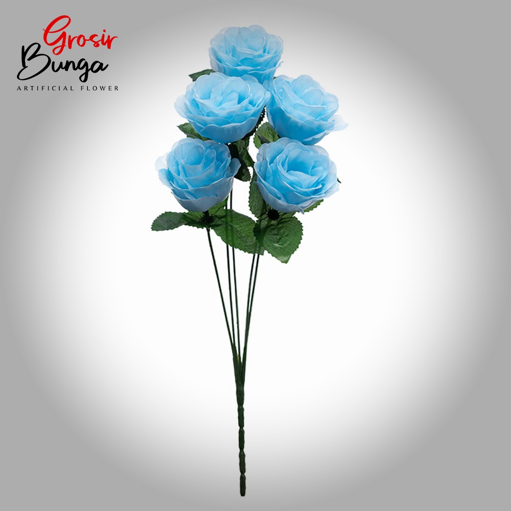 Jual Mawar Rose Mini K Tangkai Biru Harga Per Tangkai Cabang Diameter Bunga Cm Panjang