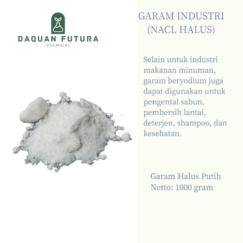 Jual Nacl Natrium Chloride Garam Industri 1 Kg Shopee Indonesia 3427