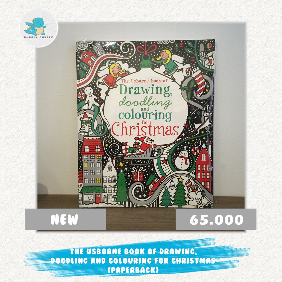 Jual Drawing, Doodling & Colouring Christmas (Usborne Art Ideas