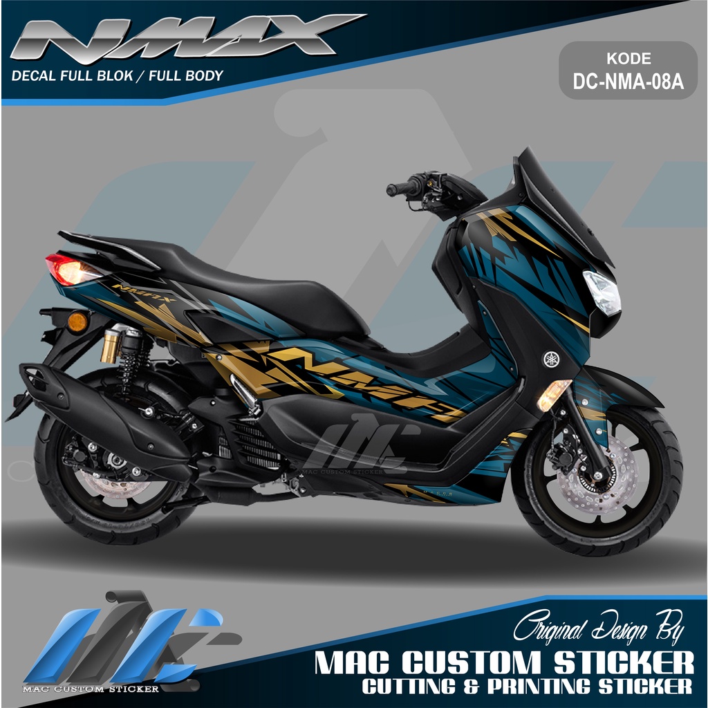 Jual DECAL NMAX NEW STIKER FULL BLOK NMAX 2020 DC NMA 08 STIKER
