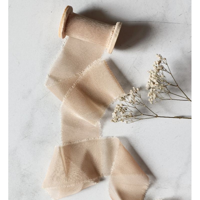 Jual SILKY RIBBON IN NEW CASHMERE- wedding ribbon / calligraphy ribbon ...