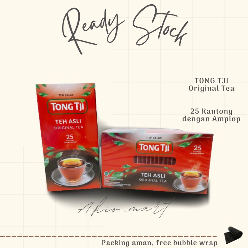 Jual Tong Tji Teh Celup Original Tea Black Tea 25 Kantong Dengan