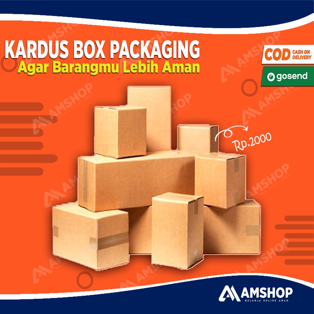 Jual Kardus Box Packaging Dus Kemasan Belanja Tambahan Di Am Shop