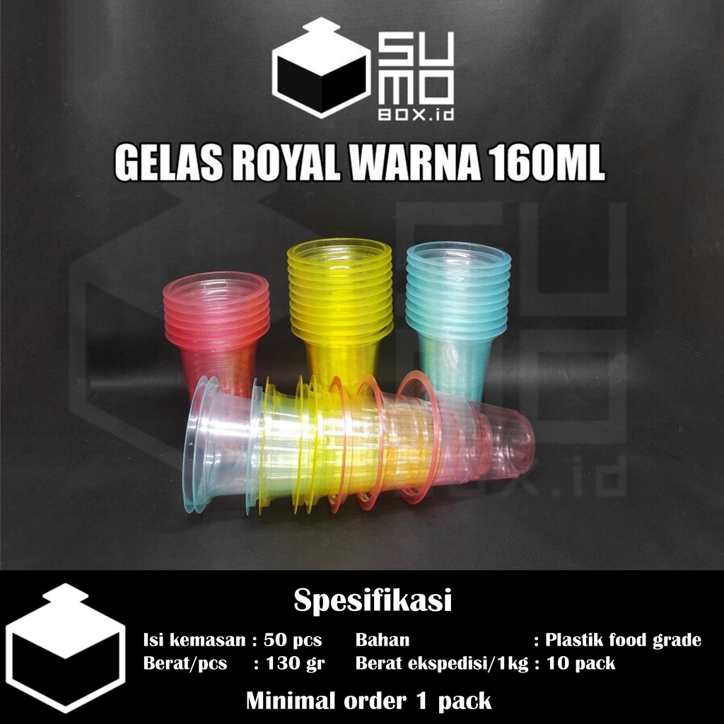 Jual Gelas Plastik Royal Bening Cup Aqua Gelas Kopi Gelas Ice Cream 120ml 130ml 160ml 220ml 4464