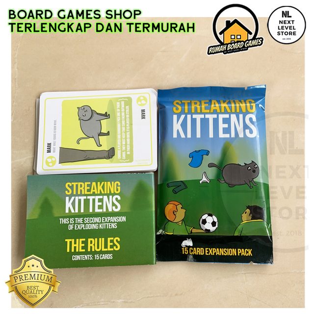 Jual Exploding Kittens : Streaking Kittens Expansion Card Games Board ...