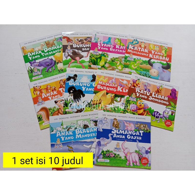 Jual Set Cerita Anak Bergambar Bilingual ( Isi 10 Buku LM) | Shopee ...