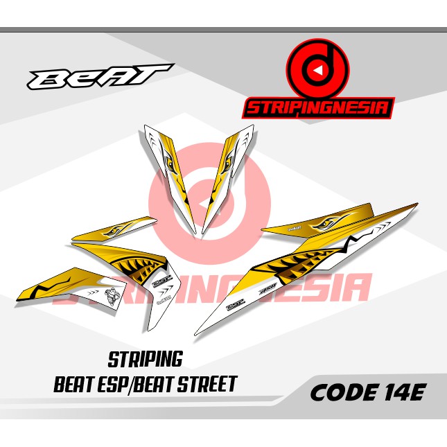 Jual Striping BEAT ESP Striping Beat Street Stiker Beat Street Stiker ...