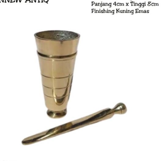 Jual Cocoh Kuningan Alat Kinang Tumbuk Sirih Antik Murah 4cm | Shopee ...