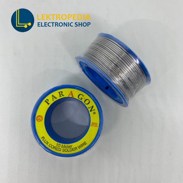 Jual Tenol Timah Solder Paragon KECIL 10m 0,8mm 60/40 | Shopee Indonesia
