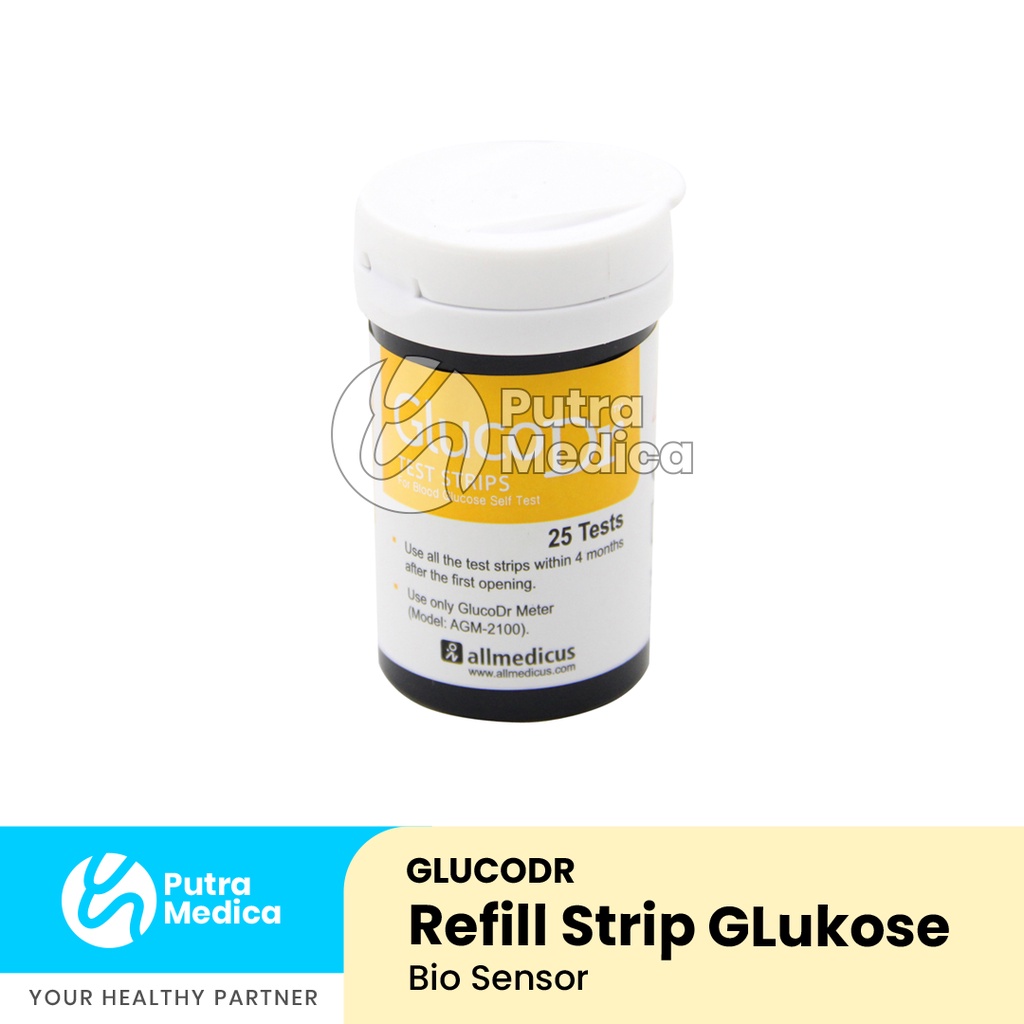 Jual Glucodr Bio Sensor Strip Glucose Gula Darah Botol Isi Refill Test Strips Gluco Dr