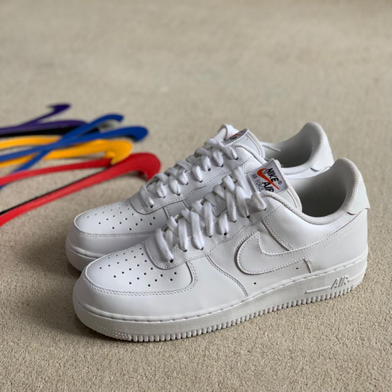 Jual Air Force 1 Velcro White Swoosh Pack 100 Original Shopee Indonesia