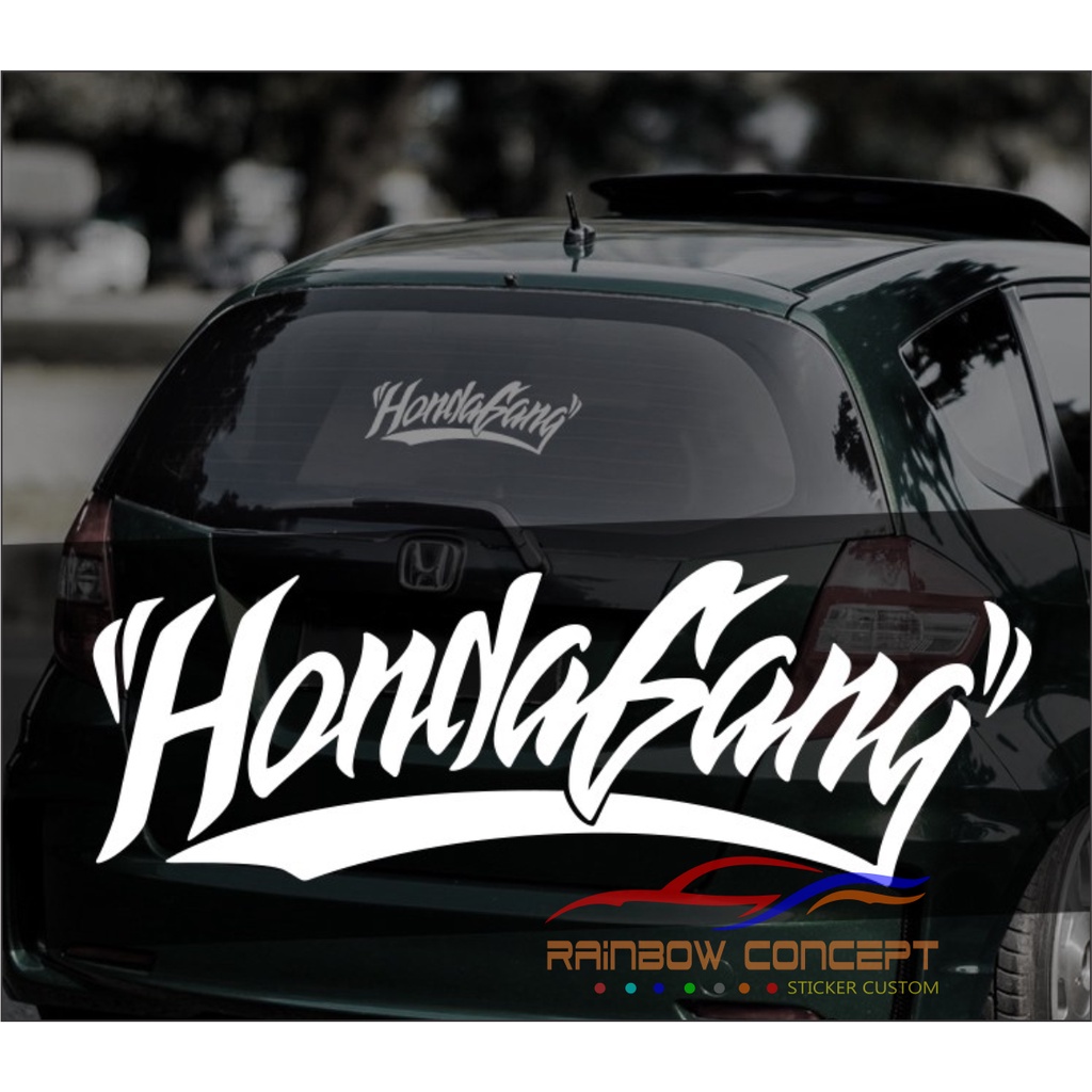 Jual Sticker Stiker Mobil Honda Stiker Honda Gang Stiker Kaca Mobil ...