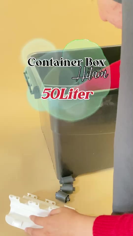 Jual Container Box Hitam 50L / Container Box / Kotak penyimpanan besar ...
