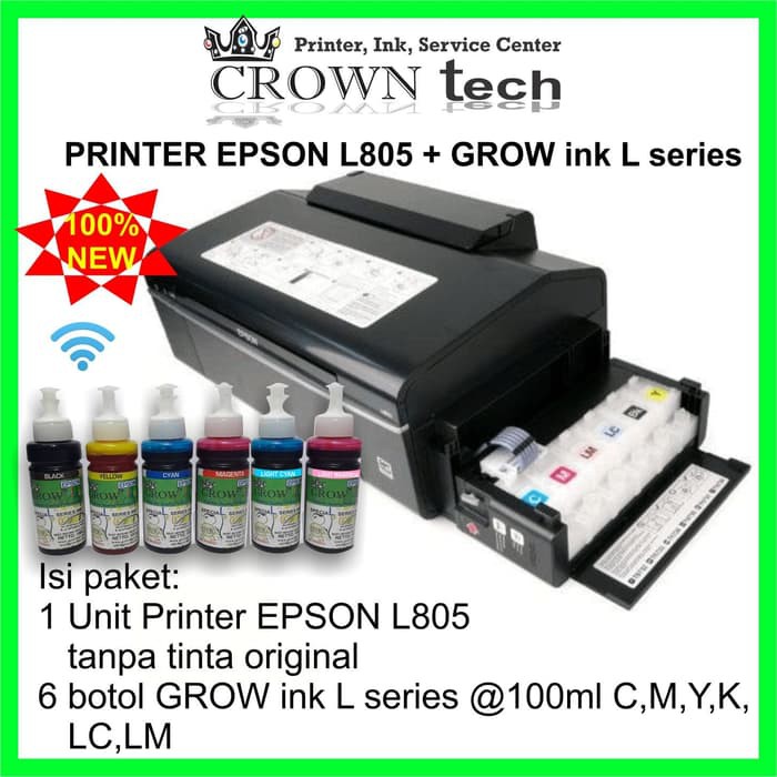 Jual EPSON L805 tinta GROW ink L series | Shopee Indonesia