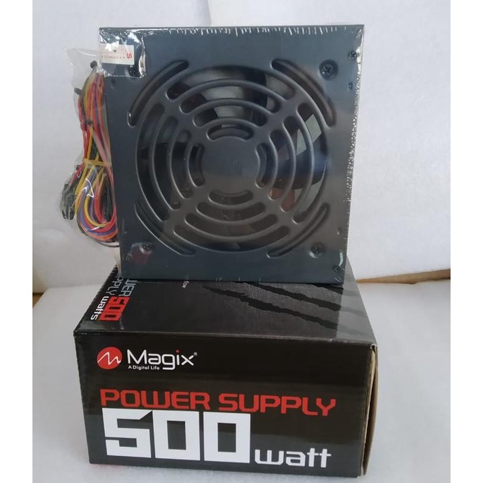 Jual Power Supply Magix 500Watt Predator Black Edition Gaming Series ...