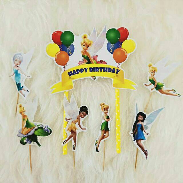 Jual Topper tinkerbell topper ulang tahun topper puding topper kue ...