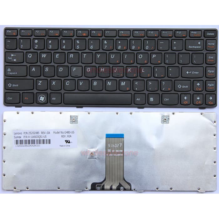 Jual KEYBOARD LENOVO G480 G485 B480 B485 Z380 Z385 Z480 Z485 G410 G490 ...