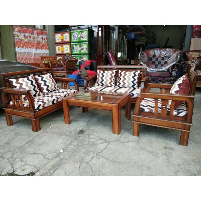 Jual sofa jati MINIMALIS TERLARIS Shopee Indonesia
