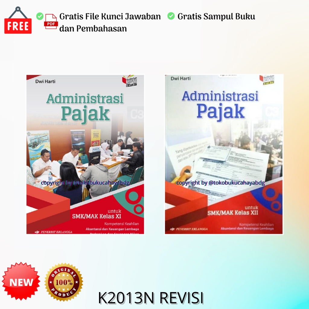 Jual Buku ADMINISTRASI PAJAK Keahlian Akuntansi & Keuangan Lembaga SMK ...