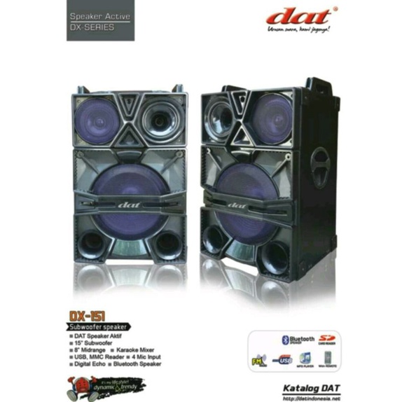 Jual Speaker Aktif Dan Pasif Inch Dat Dx Dx Original