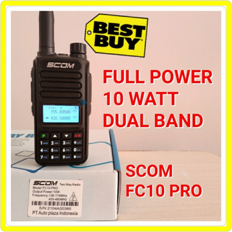 Jual SCOM HT FC10 PRO FC12 PRO HT FULL POWER 10 watt dual band FC 10 ...