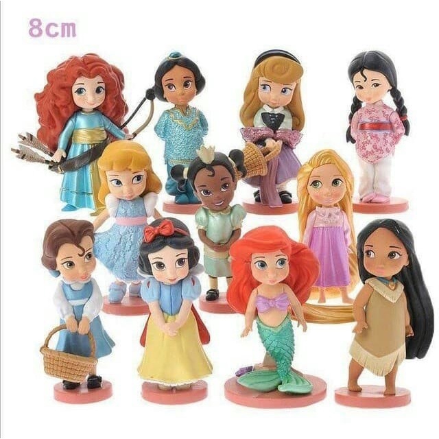 Jual D02fbb Mainan Cewek Boneka Figure Princess Disney Ariel Bella ...