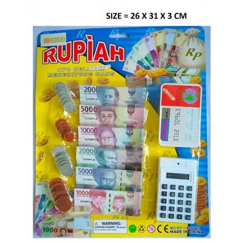 Jual Uang Mainan Anak Rupiah | Mainan Kasir kasiran | Mainan Murah ...